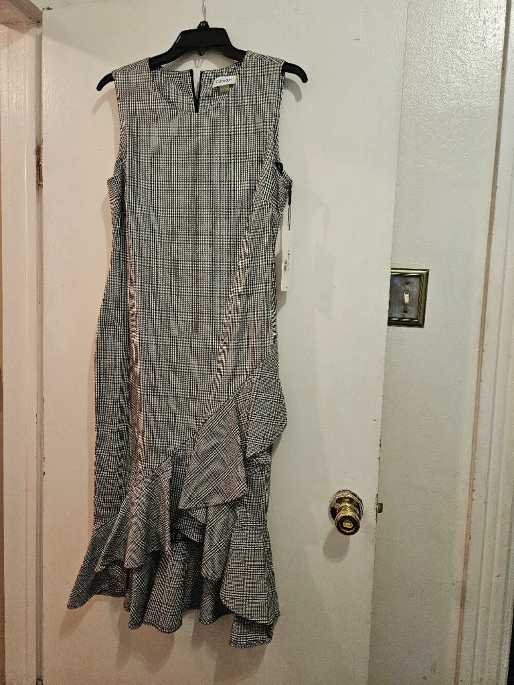 Stripe ruffle dress